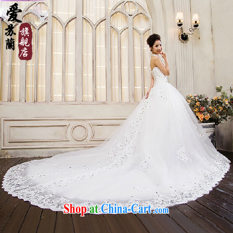 New tail wedding bride's large tail wedding wiped his chest and simple drag and drop the new wedding wiped his chest wedding white. size is not, love, Balaam, and shopping on the Internet