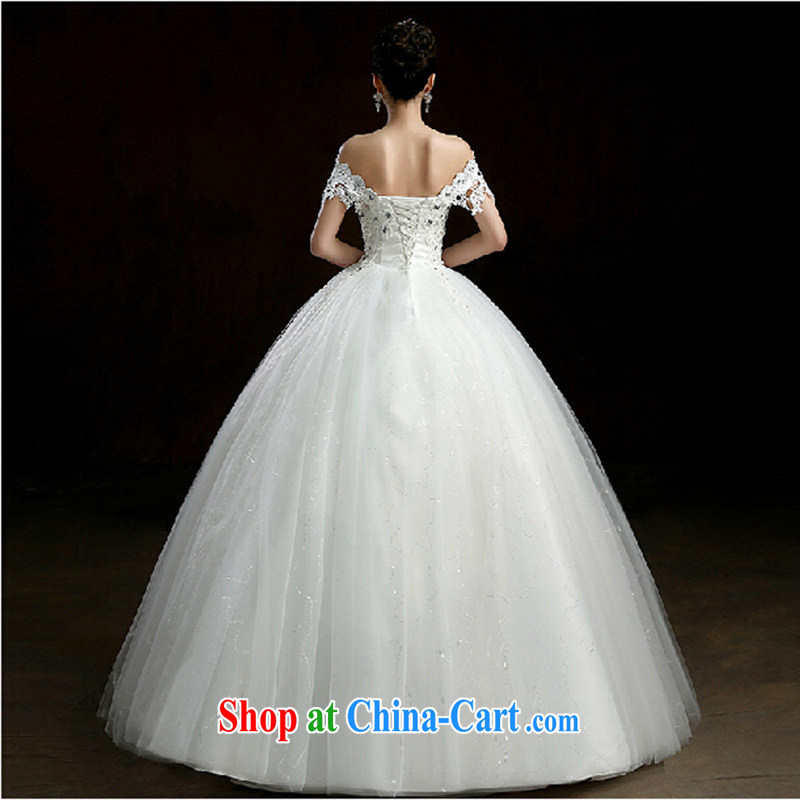 New wedding a shoulder with wedding hibiscus flowers nails Pearl wedding bridal wedding dresses white. size does not return is not, love, Balaam, and shopping on the Internet