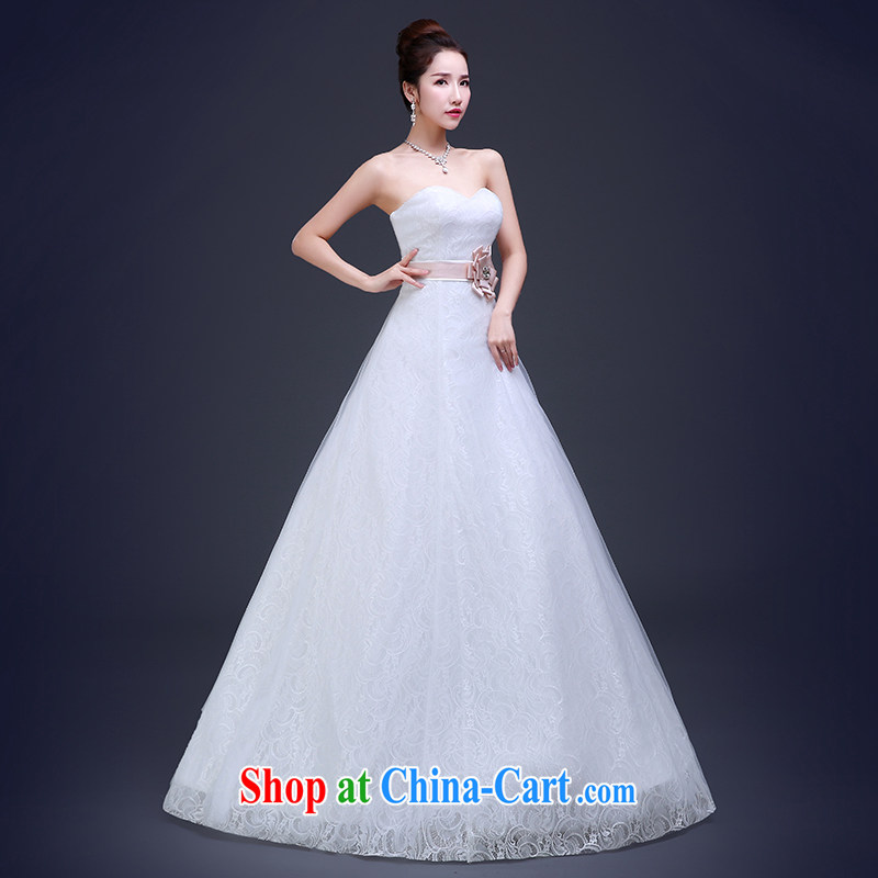 Wei Qi 2015 summer Korean bridal wedding dresses wedding dresses stylish wiped chest lace with tie wedding girls ivory white ivory white tailored the $50, Qi wei (QI WAVE), online shopping