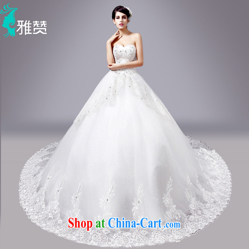 And Jacob his large tail wedding dresses new 2015 spring and summer wiped his chest parquet drilling bridal wedding beauty tied with ultra-luxury European white XXL, Zambia (YAZAN), online shopping