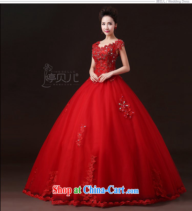 Ting Beverly wedding dresses 2015 new summer the Field shoulder bridal double-shoulder red wedding dresses with Korean code drill cultivating red XXL pictures, price, brand platters! Elections are good character, the national distribution, so why buy now enjoy more preferential! Health