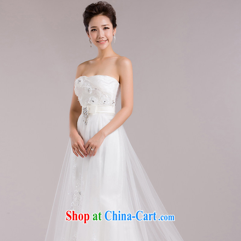 Love, in accordance with China's new 2015 Mary Magdalene, chest and tail wedding Korean lace-up waist straps at Merlion beauty wedding packages and graphics thin wood drill white wedding dresses white. Do not return does not change, love, in accordance wi