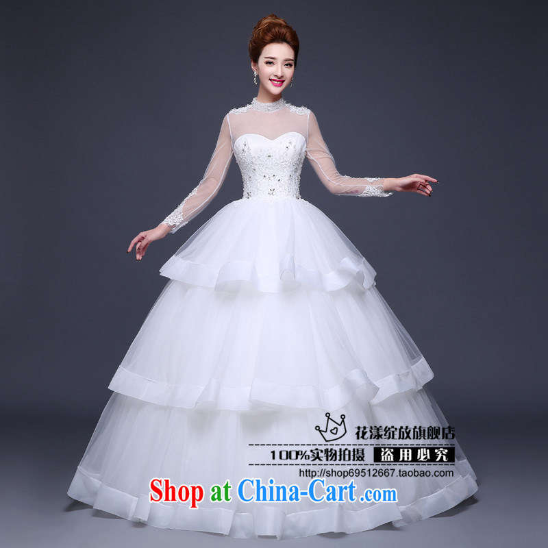 Love, according to China's 2015 Spring Summer Fall Winter new wedding dresses bridal wedding shoulders retro the drill field shoulder long-sleeved with white wedding white. Do not return not-for-love, China, and, on-line shopping