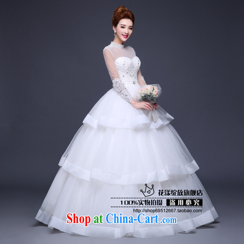 Love, according to China's 2015 Spring Summer Fall Winter new wedding dresses bridal wedding shoulders retro the drill field shoulder long-sleeved with white wedding white. Do not return not-for-love, China, and, on-line shopping