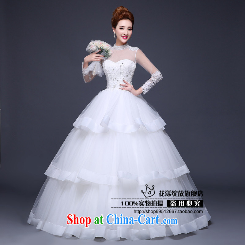 Love, according to China's 2015 Spring Summer Fall Winter new wedding dresses bridal wedding shoulders retro the drill field shoulder long-sleeved with white wedding white. Do not return not-for-love, China, and, on-line shopping