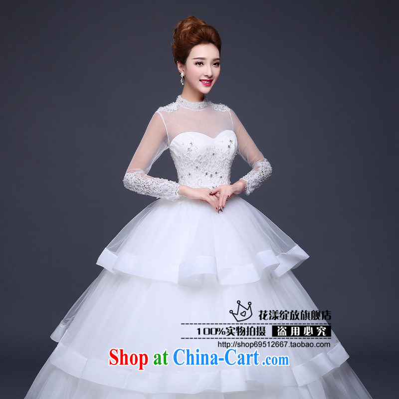 Love, according to China's 2015 Spring Summer Fall Winter new wedding dresses bridal wedding shoulders retro the drill field shoulder long-sleeved with white wedding white. Do not return not-for-love, China, and, on-line shopping