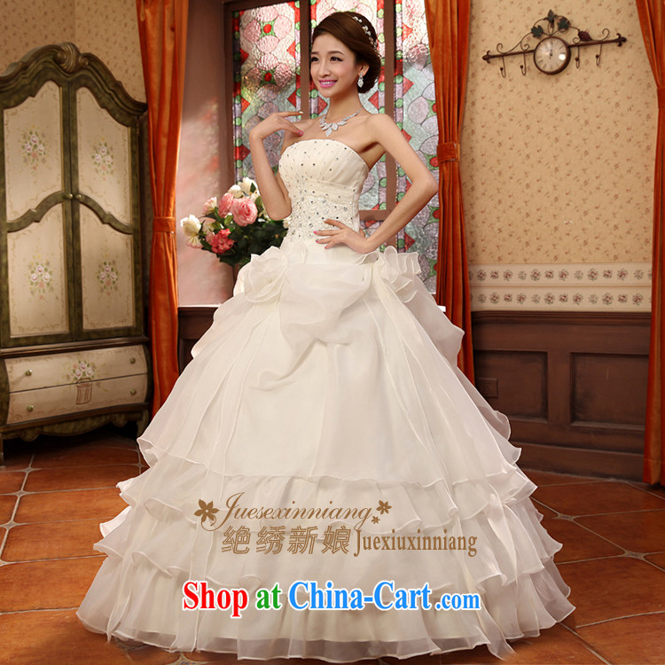 There is embroidery bridal 2015 new sweet retro tie-erase chest wedding dresses Korean version with Princess wedding white XXXL pictures, price, brand platters! Elections are good character, the national distribution, so why buy now enjoy more preferential! Health