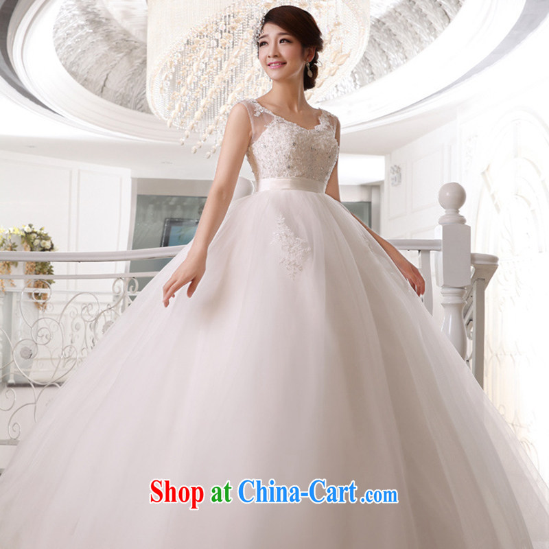 There is a bride's 2015 high-waist wedding dresses wedding double shoulder strap wedding pregnant women bridal wedding white XXXL, is by no means a bride, online shopping
