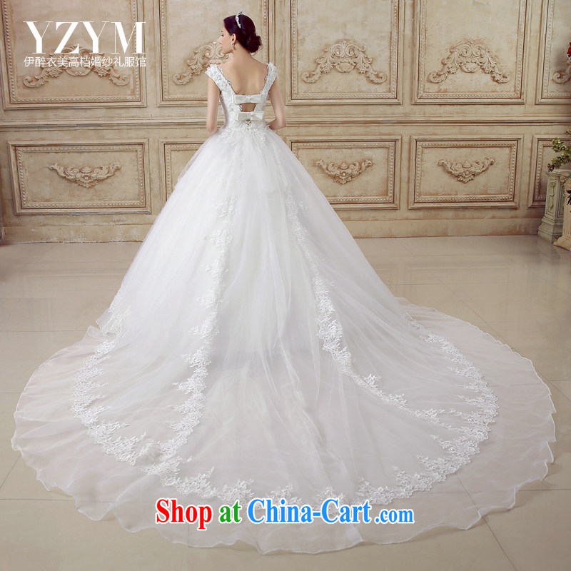 The drunk, the US bridal wedding dresses 2015 summer new Butterfly Festival back exposed the tail wedding round-collar with wedding dress to remove trailing wedding-tail set, the drunken Yi Mei, shopping on the Internet