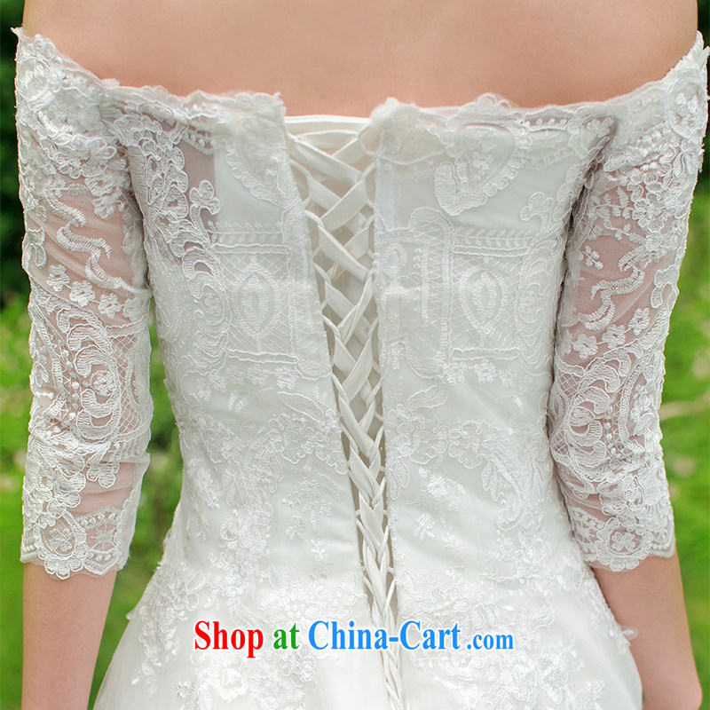 2015 summer wedding dresses trailing the Field shoulder Korean-style wedding dresses wedding dresses 2605 white DZ tailored plus 20 per cent, a bride, and shopping on the Internet