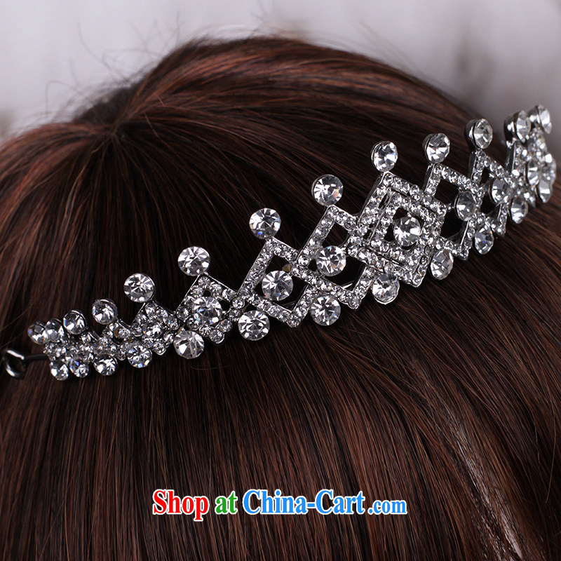 On the wedding dresses new 2015 Zen love flash drill Crown head-dress Crown hair accessories jewelry and ornaments white, AIDS, and, shopping on the Internet
