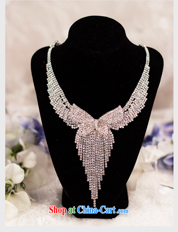 With the wedding dresses new 2015 a curtain Meng luxury bowtie water diamond necklace with 3-piece set of pictures, price, brand platters! Elections are good character, the national distribution, so why buy now enjoy more preferential! Health