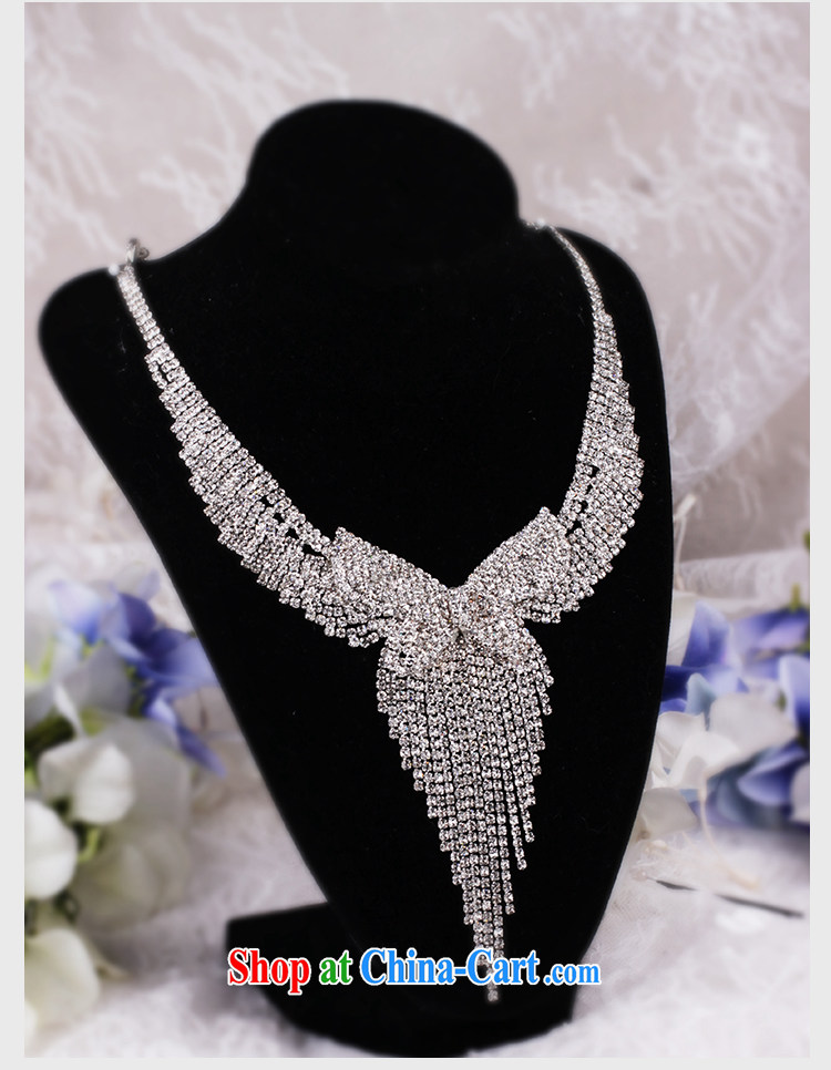 With the wedding dresses new 2015 a curtain Meng luxury bowtie water diamond necklace with 3-piece set of pictures, price, brand platters! Elections are good character, the national distribution, so why buy now enjoy more preferential! Health