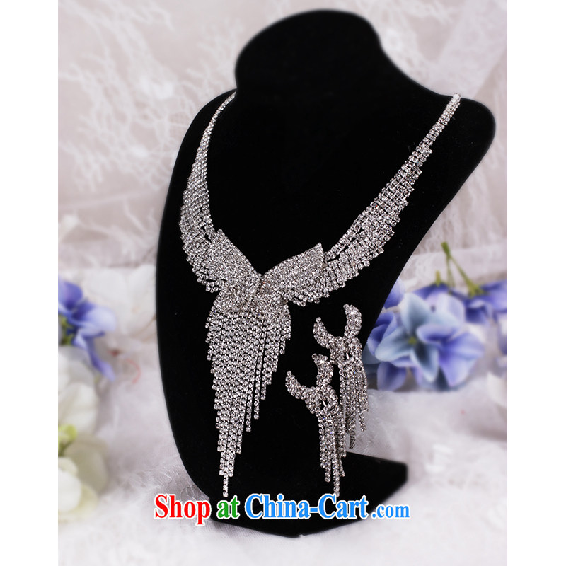 On the wedding dresses new 2015 a curtain Meng luxury bowtie water diamond necklace with 3-piece set, AIDS, and shopping on the Internet