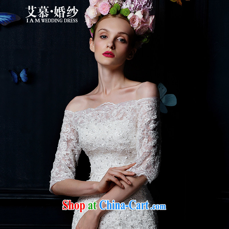 On the wedding 2015 new lace a shoulder, ground T-shirt accessories accessories bridal wedding mandatory
