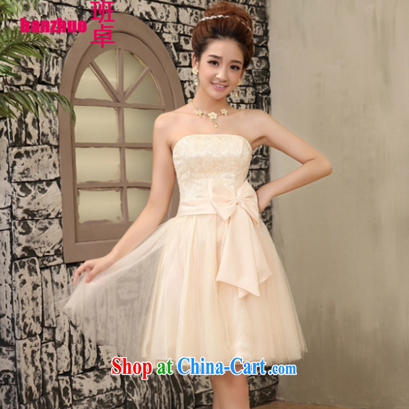 Class Cheuk-yan 2015 Korean version new bridesmaid dresses small short sister small dress beauty bridal toast serving small dress red L 115 - 130 jack, Cheuk-yan (banzhuo), online shopping