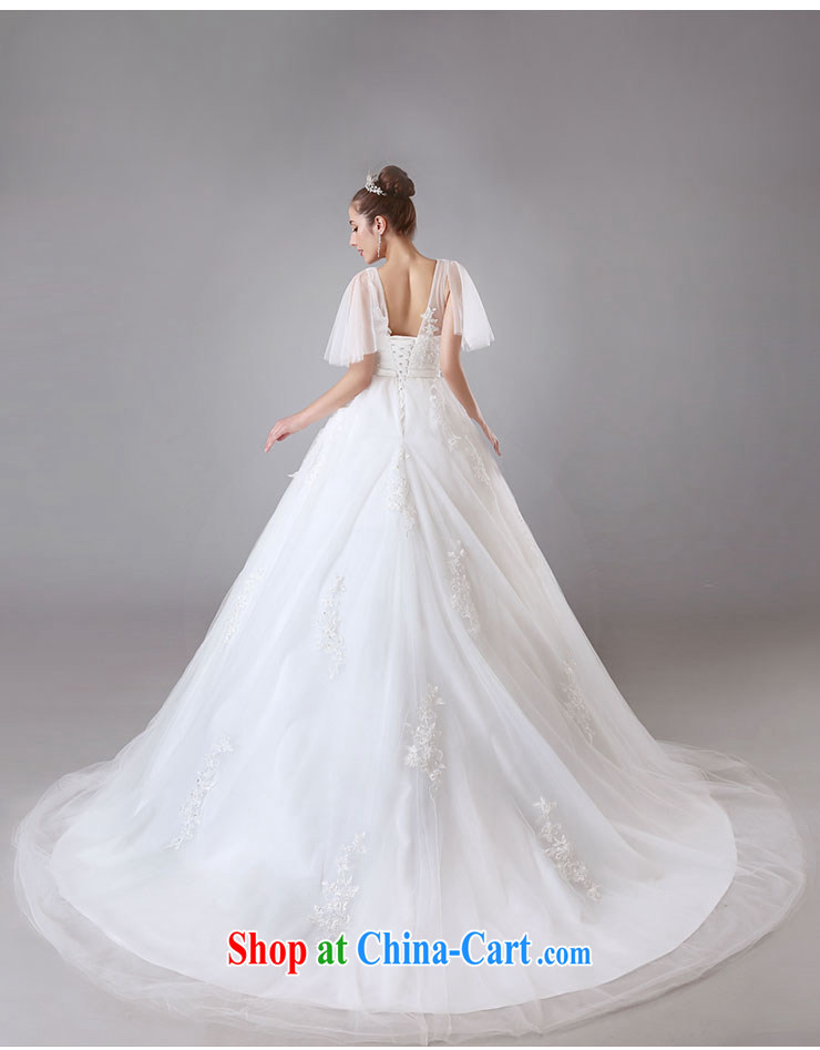 Jubilee 1000 bride summer 2015 New Field shoulder V collar wedding dresses tail marriage wedding with the cuff H 8002 white XL pictures, price, brand platters! Elections are good character, the national distribution, so why buy now enjoy more preferential! Health