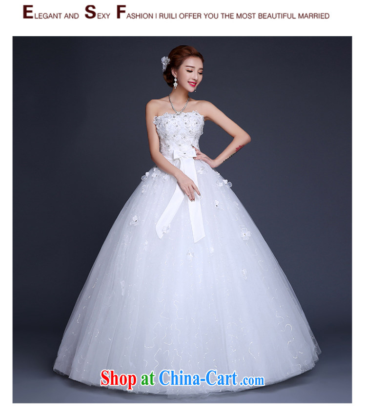 Qi wei summer 2015 new wedding dresses flowers bride's new Korean version with graphics thin wiped his chest bound beauty with large, stylish wood drill white M pictures, price, brand platters! Elections are good character, the national distribution, so why buy now enjoy more preferential! Health