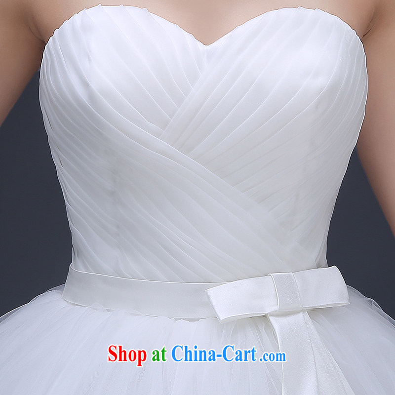Ms Audrey EU Qi 2015 summer Korean bridal wedding dresses Mary Magdalene Beauty Chest strap with wedding lace large code wedding dress white custom plus $50, Qi wei (QI WAVE), online shopping
