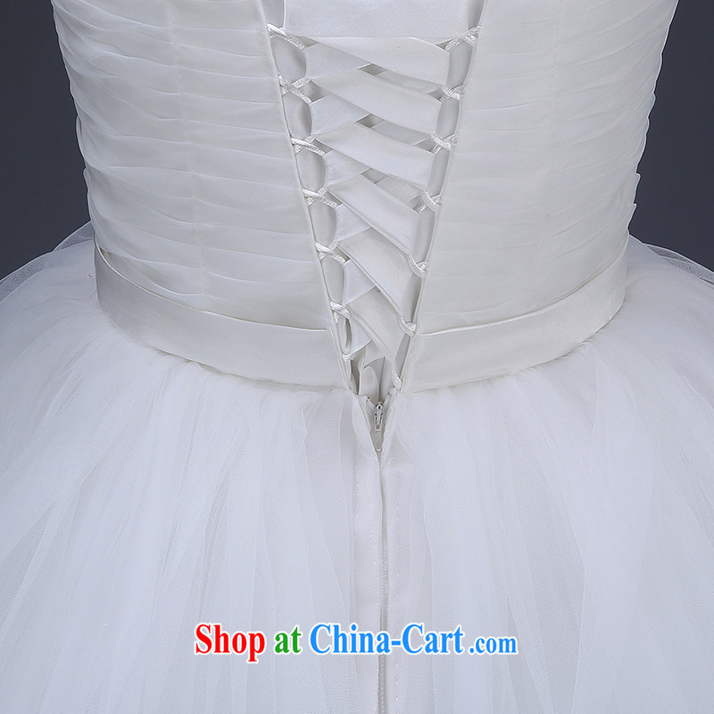 Ms Audrey EU Qi 2015 summer Korean bridal wedding dresses Mary Magdalene Beauty Chest strap with wedding lace large code wedding dress white custom plus $50, Qi wei (QI WAVE), online shopping