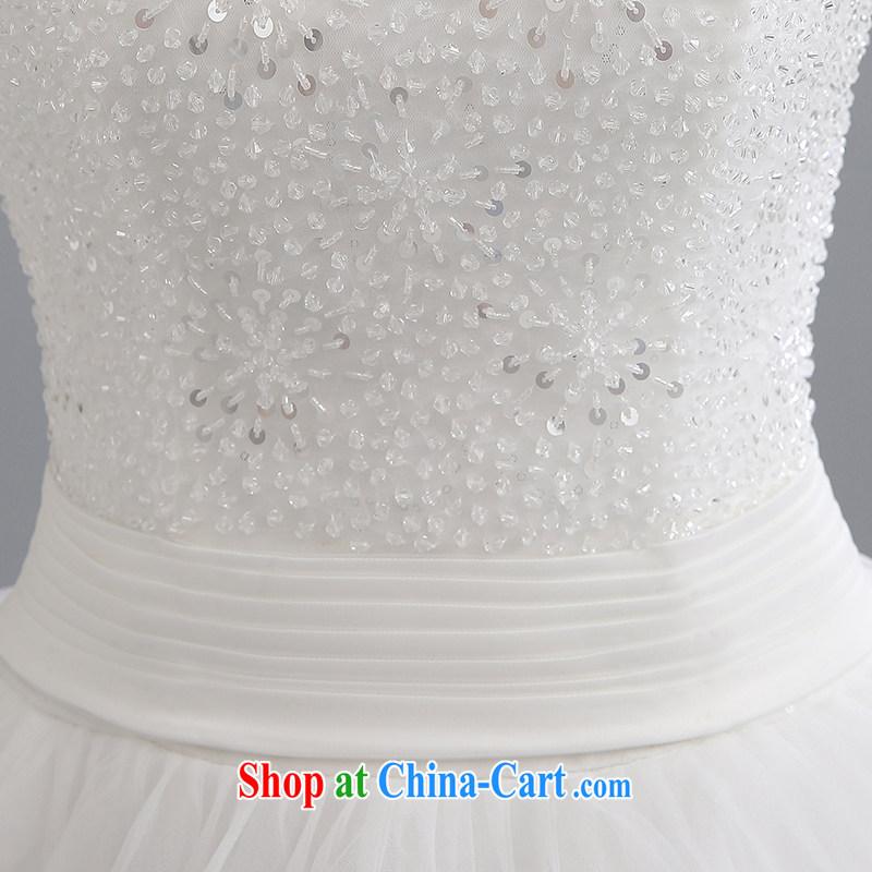 Yi love is wedding dresses new 2015 summer fashion the Field shoulder shoulders Korean bridal long-tail wedding, lace summer female white to make the $30 do not return, and love, and shopping on the Internet