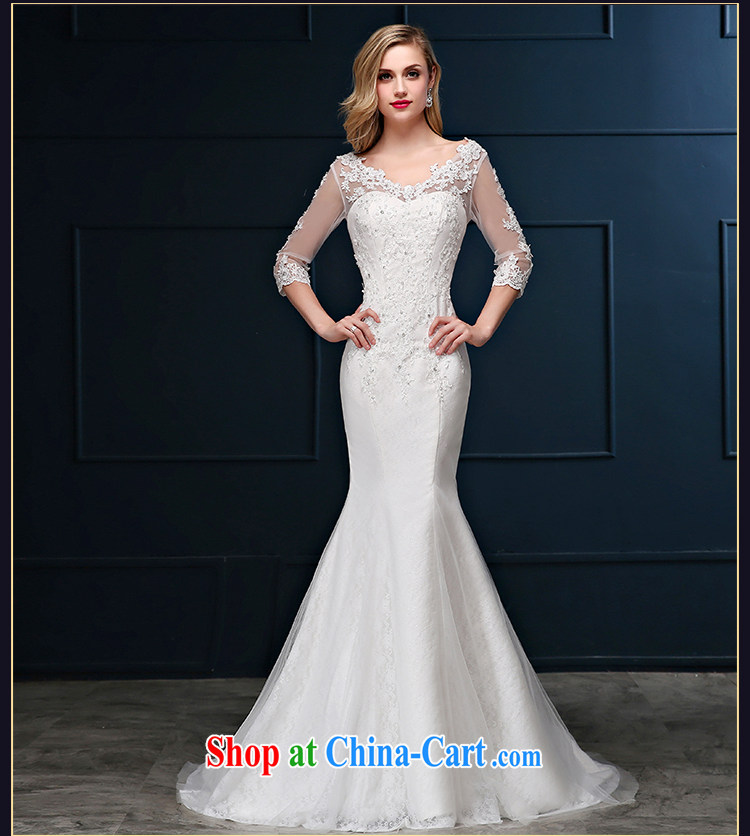 Summer 2015 new Korean lace package shoulder the code cultivating crowsfoot marriages cuff, small tail wedding dresses white S code 1 feet 9 waist Suzhou shipping pictures, price, brand platters! Elections are good character, the national distribution, so why buy now enjoy more preferential! Health