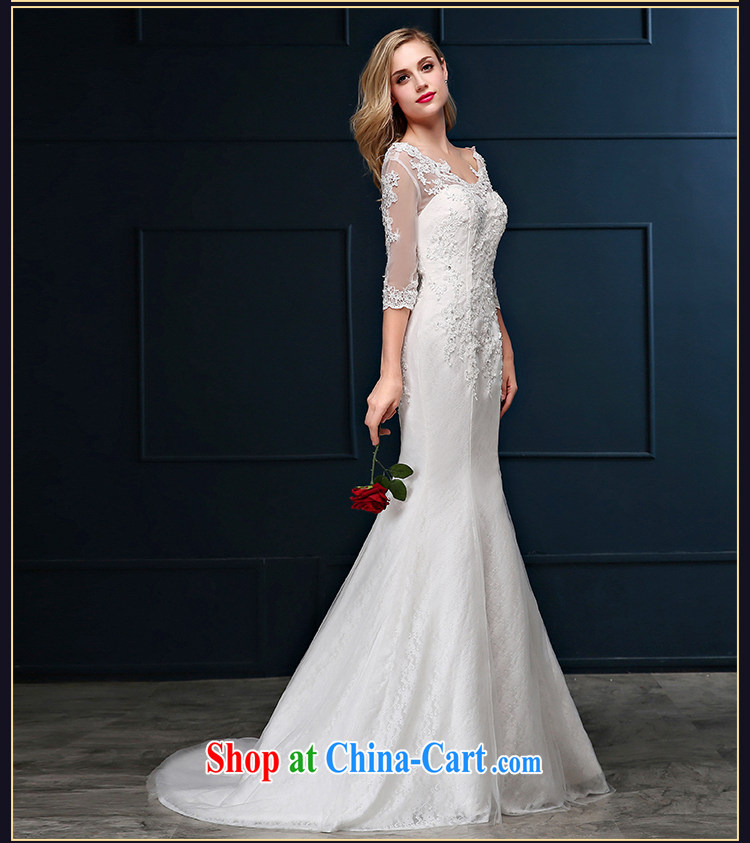Summer 2015 new Korean lace package shoulder the code cultivating crowsfoot marriages cuff, small tail wedding dresses white S code 1 feet 9 waist Suzhou shipping pictures, price, brand platters! Elections are good character, the national distribution, so why buy now enjoy more preferential! Health