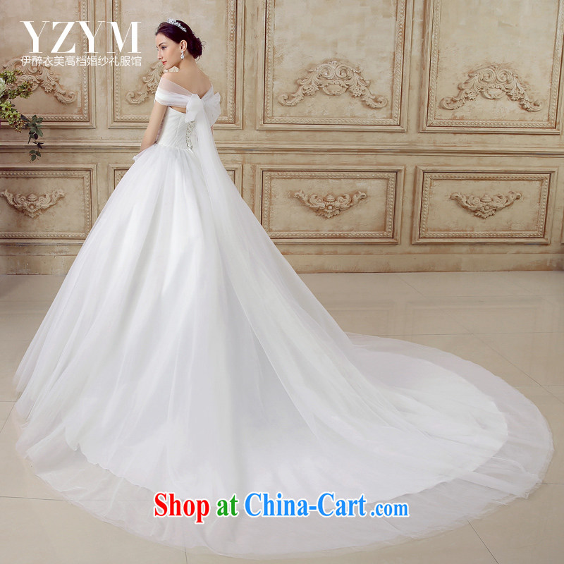 The drunken Yi Mei bridal wedding dresses the Field shoulder Phoenix flower embroidery tail wedding chest bare shoulders graphics thin wedding dresses 2015 summer new short and wedding-tail custom, the drunken Yi Mei, shopping on the Internet