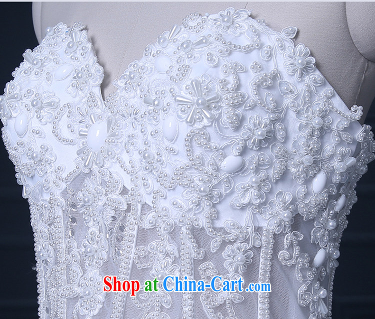 wedding dresses spring 2015 new Korean-style minimalist girl brides larger graphics thin with bare chest tail wedding summer drill white to make the $30 does not return pictures, price, brand platters! Elections are good character, the national distribution, so why buy now enjoy more preferential! Health