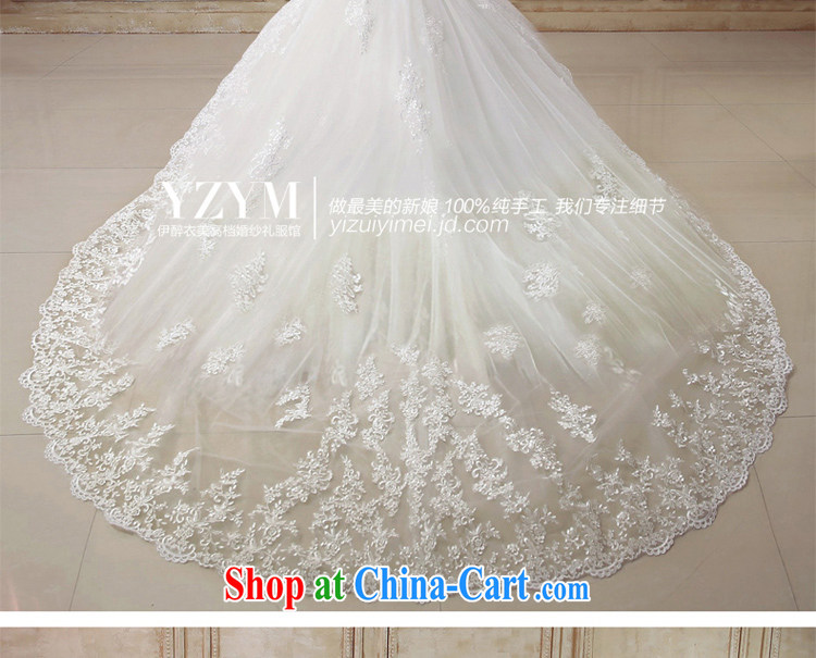 The drunken Yi Mei bridal wedding dresses 2015 summer new short-sleeve sexy exposed back with wedding removable tail lace Openwork flowers wedding dresses tail custom pictures, price, brand platters! Elections are good character, the national distribution, so why buy now enjoy more preferential! Health