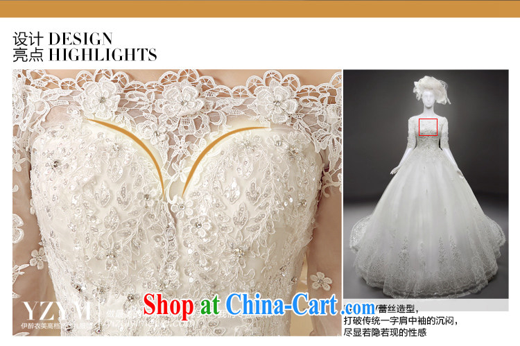 The drunken Yi Mei bridal wedding dresses summer 2015 new retro field shoulder tail wedding in cultivating cuff lace drill with wedding dress bridal tail tail XL pictures, price, brand platters! Elections are good character, the national distribution, so why buy now enjoy more preferential! Health
