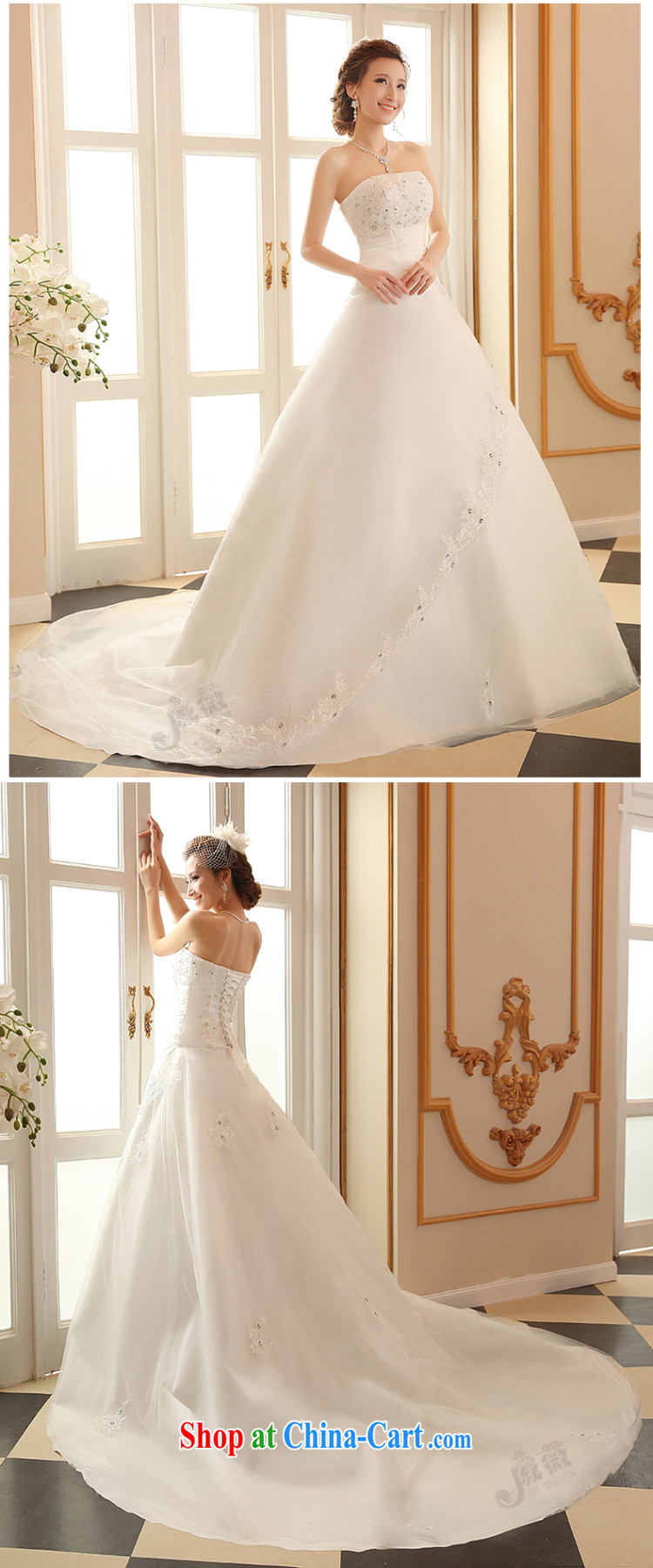 Qi wei wedding dresses 2015 summer new erase chest wedding band wedding tail wedding white wedding bridal marriage wedding tail ivory XXL pictures, price, brand platters! Elections are good character, the national distribution, so why buy now enjoy more preferential! Health