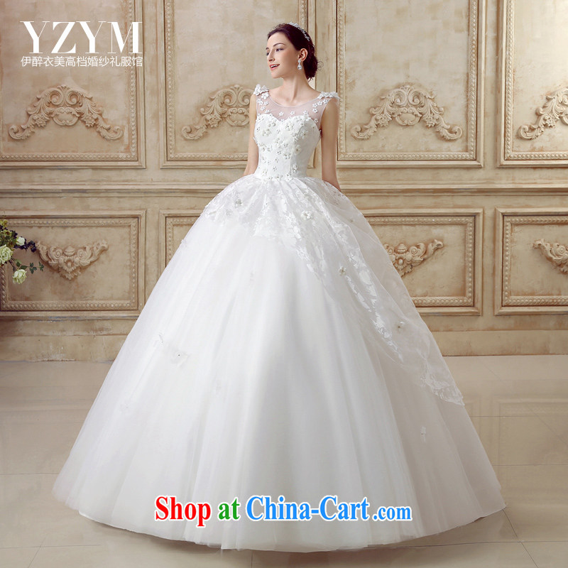 The drunk, the bride's wedding dresses the root yarn lace drill with wedding summer 2015 new floating yarn bridal wedding dress fresh wind Princess wedding with custom, the drunken Yi Mei, shopping on the Internet