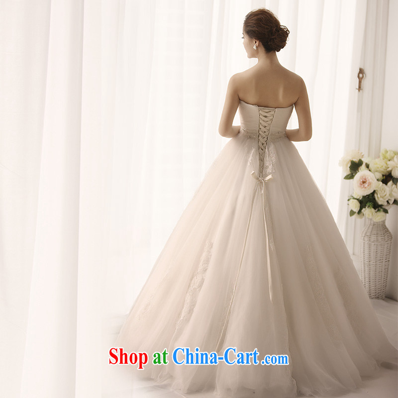 Garden 2015 new Mary Magdalene church chest Princess retro deluxe wedding dresses shaggy skirt tails, Japan, and South Korea wedding S 1393 tail 60 CM 173 - M, garden, shopping on the Internet