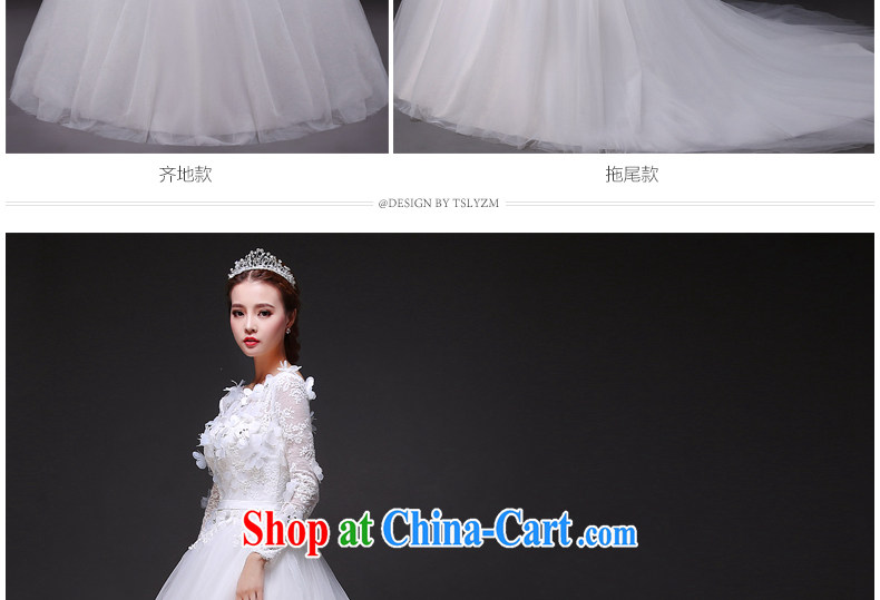 Tslyzm bride-tail wedding dresses Summer, Autumn 2015 new long-sleeved package shoulder-neck flower fairies graphics thin wedding and tail, XXL pictures, price, brand platters! Elections are good character, the national distribution, so why buy now enjoy more preferential! Health