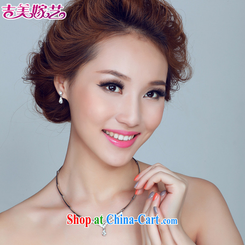 Bridal wedding dresses Accessories Kit Korean set link TL 153 water drilling jewelry 2015 new wedding jewelry silver ear pins, Jimmy married, and, on-line shopping