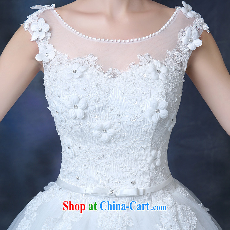 wedding dresses 2015 summer new bride's alignment to drag and drop a field package shoulder flowers graphics thin luxury parquet drill Korean-style white-tail, tailored to dream of the day, shopping on the Internet