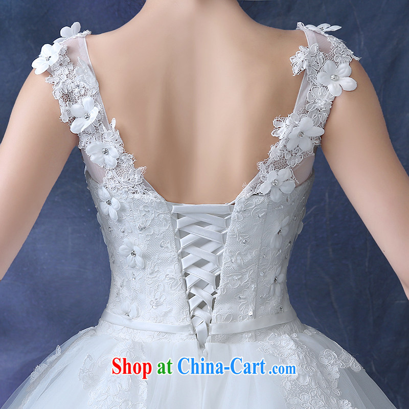 wedding dresses 2015 summer new bride's alignment to drag and drop a field package shoulder flowers graphics thin luxury parquet drill Korean-style white-tail, tailored to dream of the day, shopping on the Internet