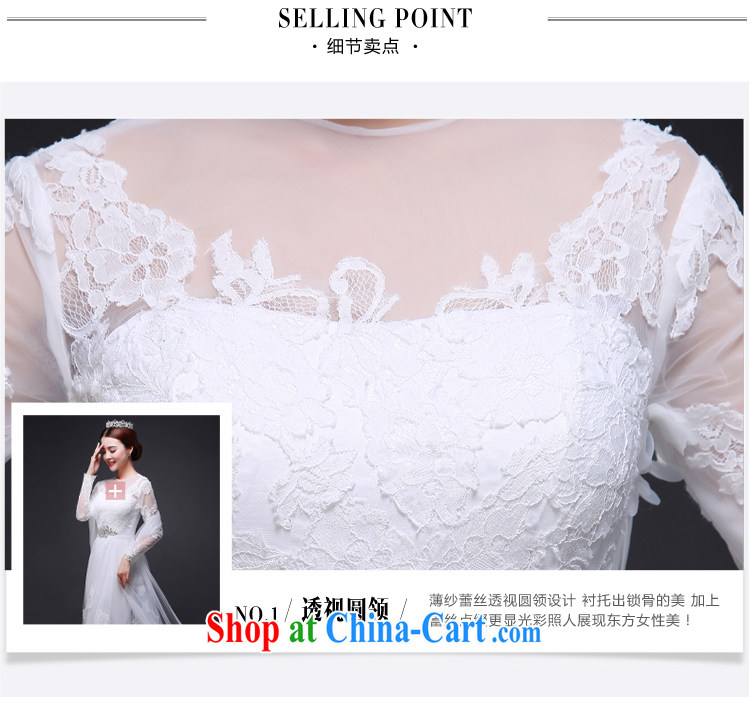 Tslyzm bridal lace crowsfoot wedding-tail 2015 summer new, spend manually insert drill similar long-sleeved fluoro wedding dress white XXL pictures, price, brand platters! Elections are good character, the national distribution, so why buy now enjoy more preferential! Health