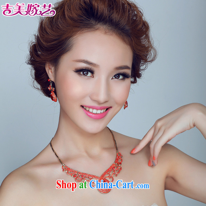 Bridal wedding dresses Accessories Kit Korean link TL 139 water drilling jewelry 2015 new marriage necklace purple ear clip, Jimmy married arts, shopping on the Internet