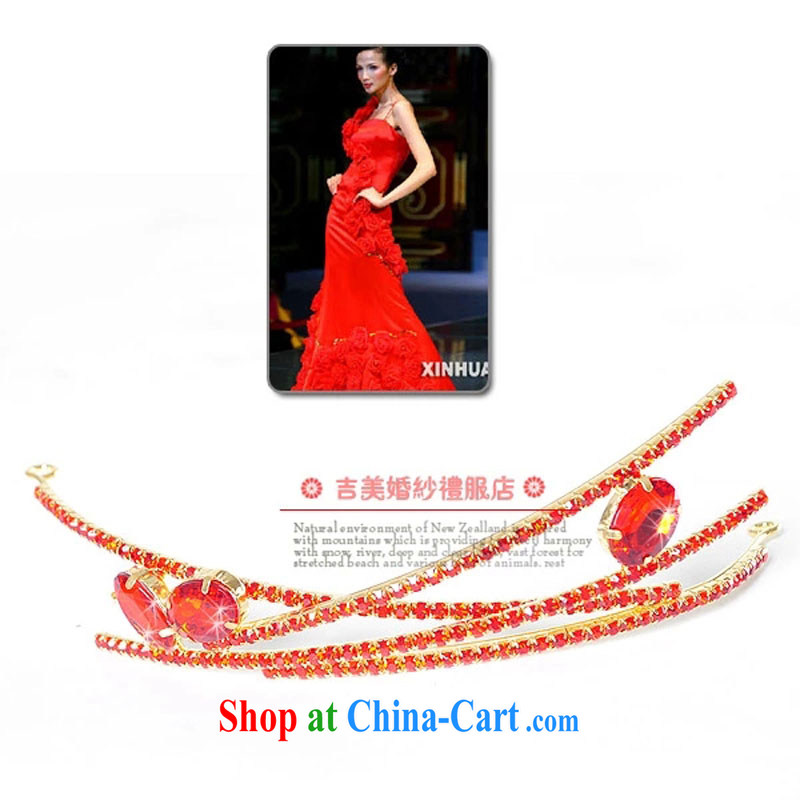 Bridal wedding dresses Accessories Kit Korean marriage and spend HG 1216 / 2015 new Marriage and take red head-dress, and Jimmy married arts, shopping on the Internet
