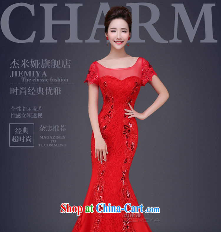 J. MIA 2015 new stylish one shoulder tail wedding dresses summer bride Mary Magdalene Beauty Chest graphics thin wedding summer champagne color XXL pictures, price, brand platters! Elections are good character, the national distribution, so why buy now enjoy more preferential! Health