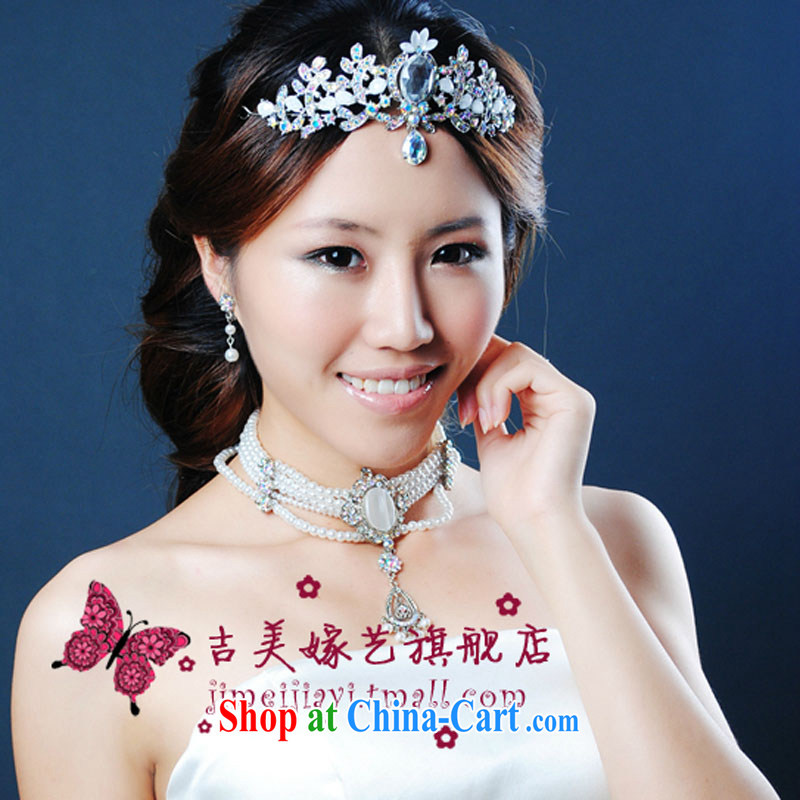 Bridal wedding dresses Accessories Kit Korean set link TL 995 water drilling jewelry 2015 new marriage necklace White ear clip, Jimmy married arts, shopping on the Internet