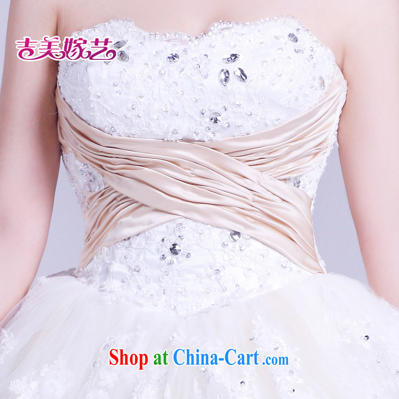 wedding dresses Jimmy married arts 2015 new erase chest Korean shaggy dress with HS 822 bridal wedding white L, Jimmy married arts, shopping on the Internet