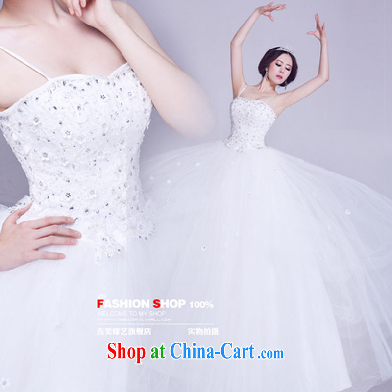 wedding dresses, marry us performing arts 2015 new strap with Korean version shaggy dress with 809 HS B wedding white XXL, Jimmy married arts, shopping on the Internet