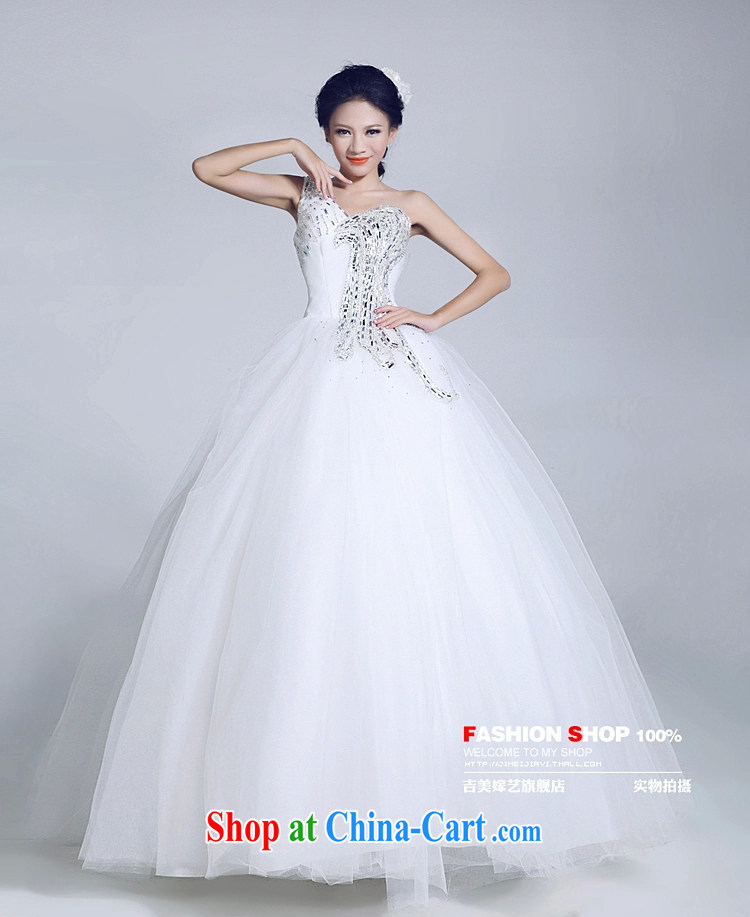 wedding dresses Jimmy married arts 2015 new single shoulder Korean shaggy dress with HS 6025 bridal wedding white XL pictures, price, brand platters! Elections are good character, the national distribution, so why buy now enjoy more preferential! Health
