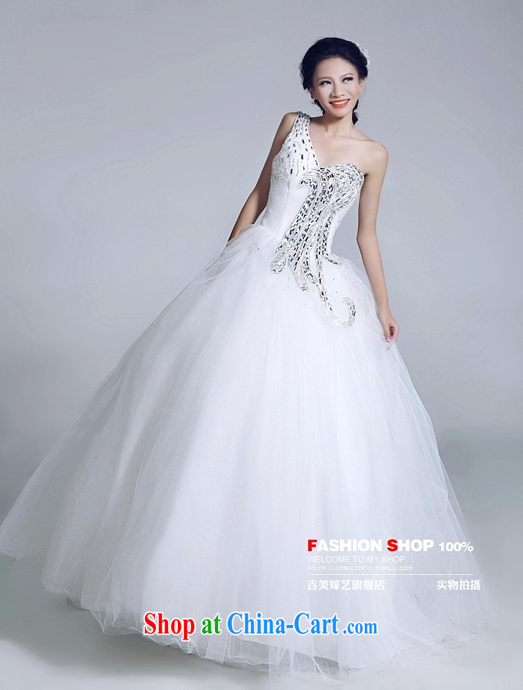 wedding dresses Jimmy married arts 2015 new single shoulder Korean shaggy dress with HS 6025 bridal wedding white XL pictures, price, brand platters! Elections are good character, the national distribution, so why buy now enjoy more preferential! Health