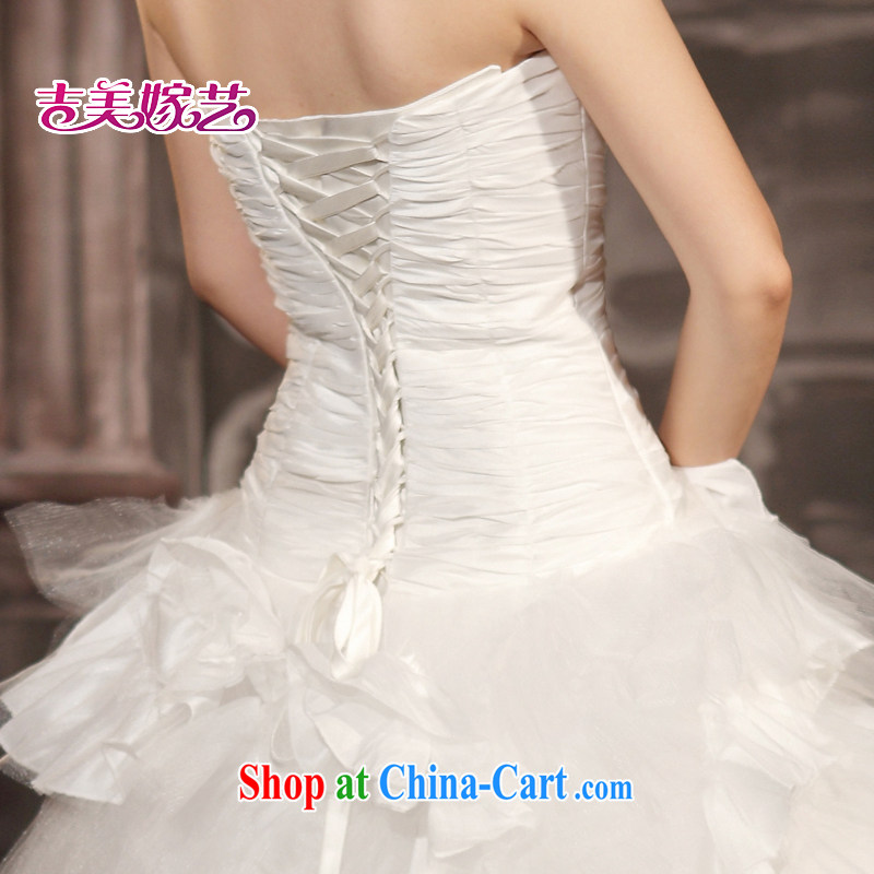 wedding dresses, marry us performing arts 2015 new single shoulder Korean version shaggy dress with HS 832 bridal wedding white XXL, Jimmy married arts, shopping on the Internet