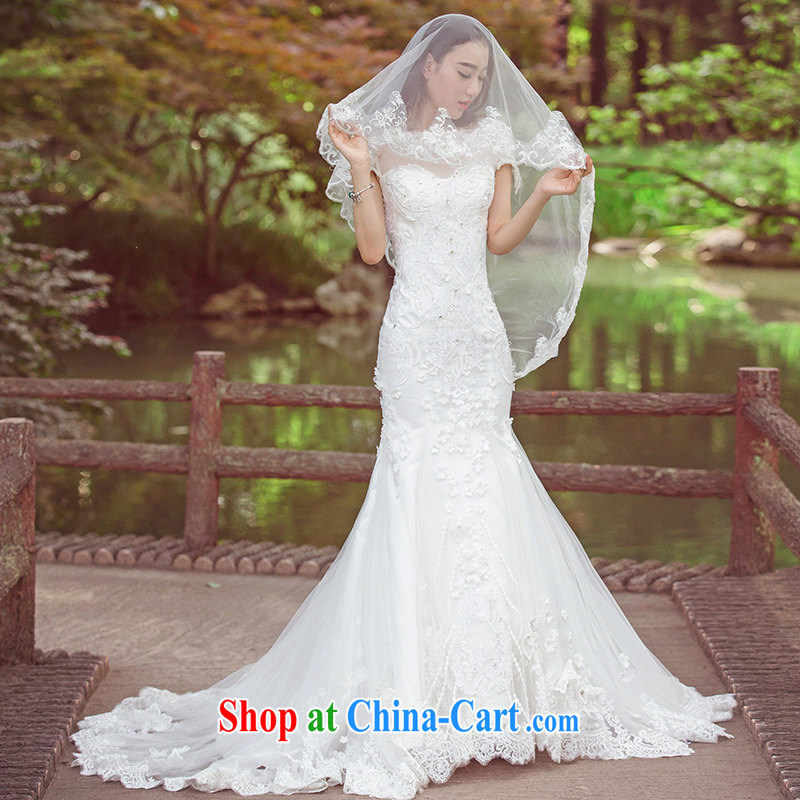The bride's wedding dresses summer 2015 New Products lace wedding tail 2578 white DZ tailored plus 20 per cent, of the bride, and shopping on the Internet