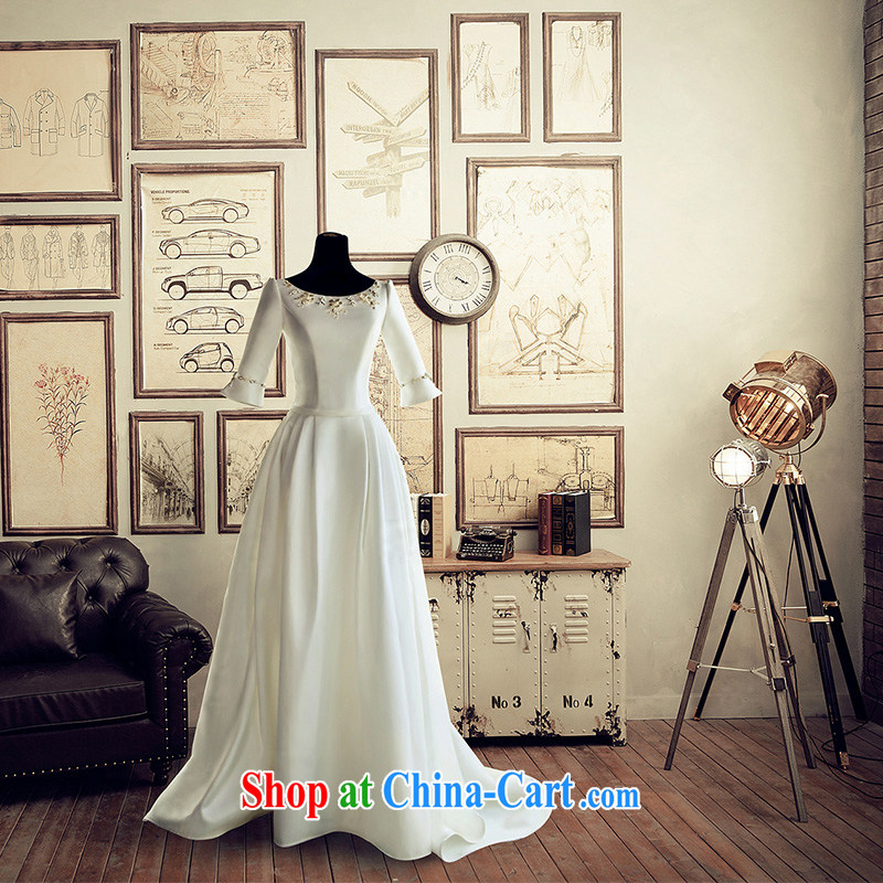 The bride's wedding dresses 2015 summer tail wedding a shoulder 2258 white DZ tailored plus 20 per cent